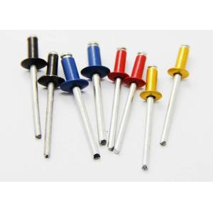 4.8mm Alloy Aluminum 5056 Blue Black Red Yellow Color Anodized Blind Rivets Pop