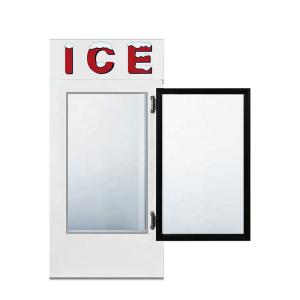1841L R404a Bagged Ice Merchandiser With Heating Glass Door