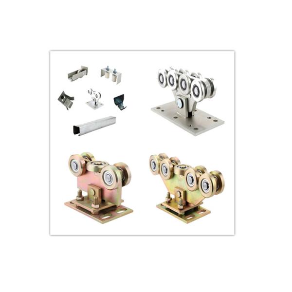 Zinc Silver Adjustable Steel Sliding Cantilever Gate Wheel With 5 Cartridge 126mm