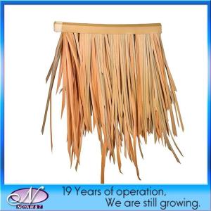 Yellow Artificial Synthetic Thatch Roof for Customized Beach Tropical Simulation