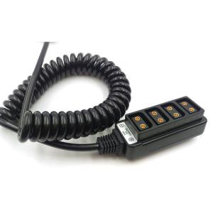 Black D Tap Power Cable Spring Type 1 To 4 For ARRI Camera