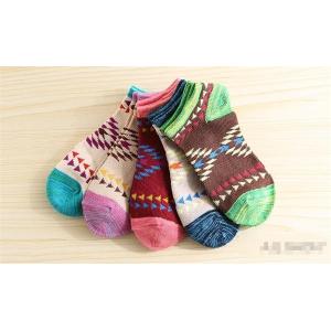 Wholesale 2015 Fashion creative patterned design AZO-free cotton ankle socks for christmas promotion from china suppliers