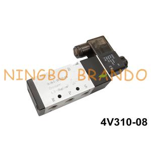 Air Control 5/2 Way Pneumatic Solenoid Valve 4V310-08 Single Coil