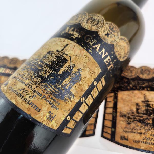 Custom Oak Wood Wine Bottle Labels