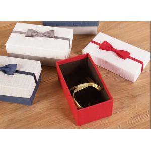 Cosmetic / Perfume Corrugated Paper Box Handmade With Bow Decoration