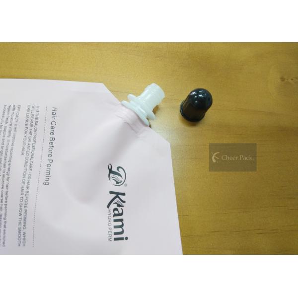 12mm Oval Shape White Plastic Spout Caps Food Grade PE Material