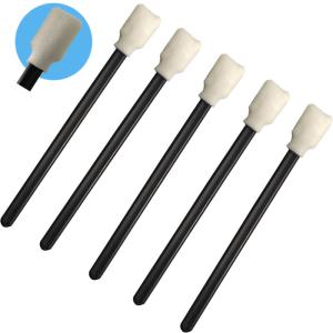 Dustless Cleanroom Rectangular Foam Tip Swab With Black Handle