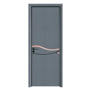 Customizable Surface Treatments Embossed Smooth or Customized WPC Glass Door