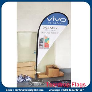 Freestanding Teardrop Banner Flags with Spike Base