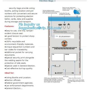Comppostable, Biodegradable, Eco friendly, Bio-degradable, OXO-bio Cash Security