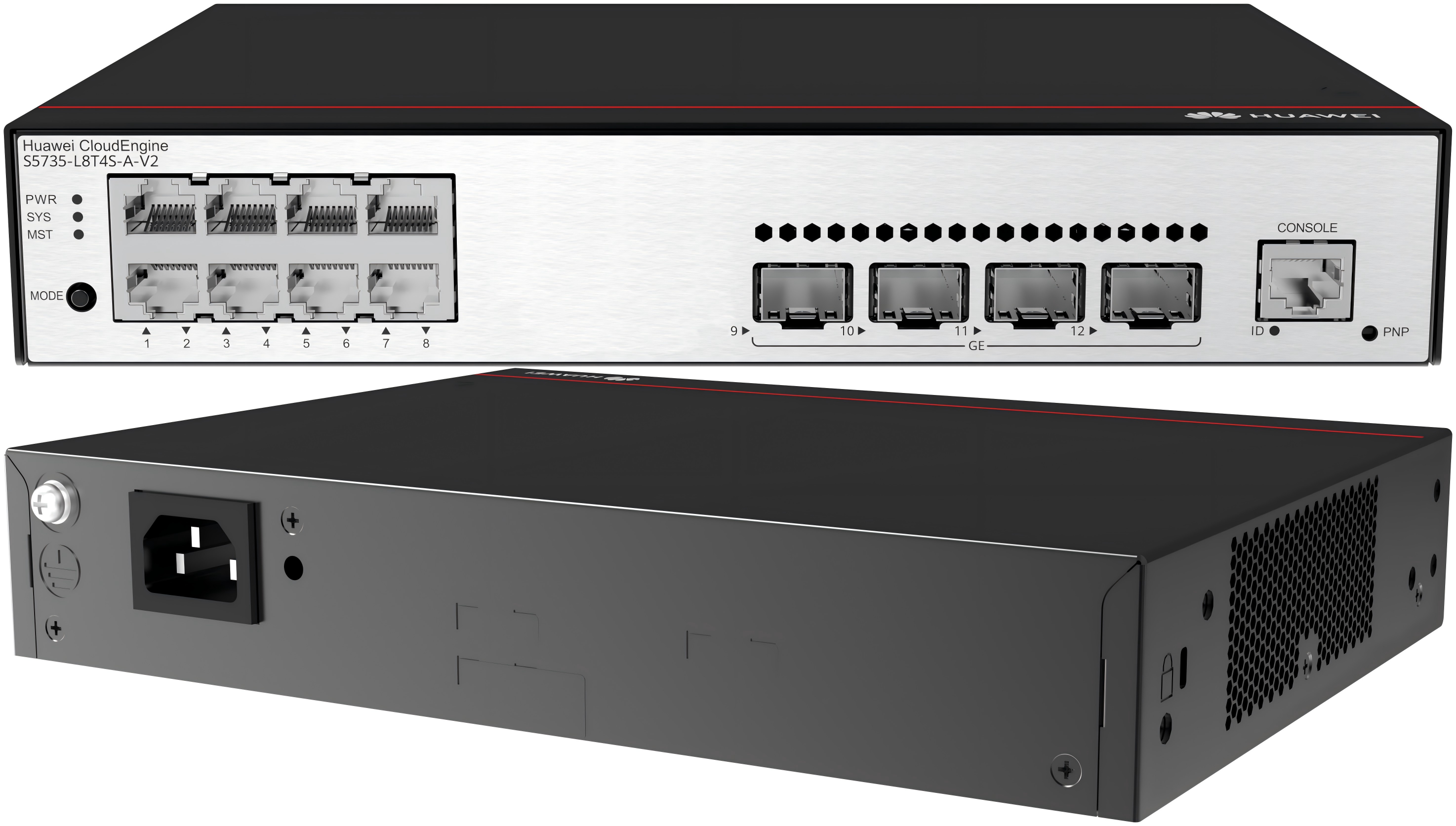 China Gigabit Ethernet Switches 8* 10/100/1000BASE-T Ports 4*GE SFP Ports S5735-L8T4S-A-V2 on sale