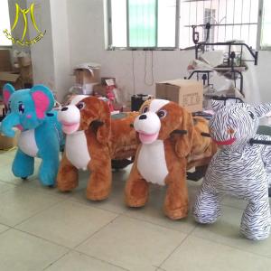 Hansel latest coin operated electric ride on plush elephant toy