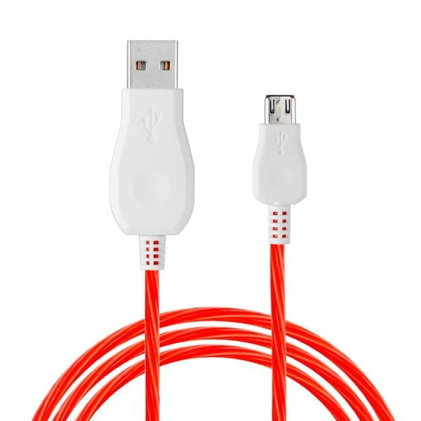 Type c iPhone lighting micro usb LED light shining bright night light USB cable