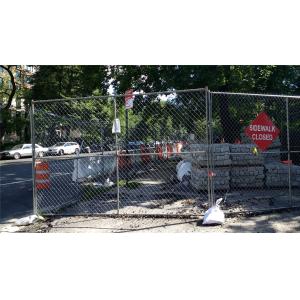 chain link temporary construction fence panels 6FT X 10F Mesh 2 3/8 " x 2 3/8" (