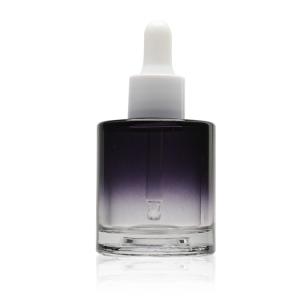 Luxury Fat 40ml Glass Liquid Foundation Bottles Round Colored