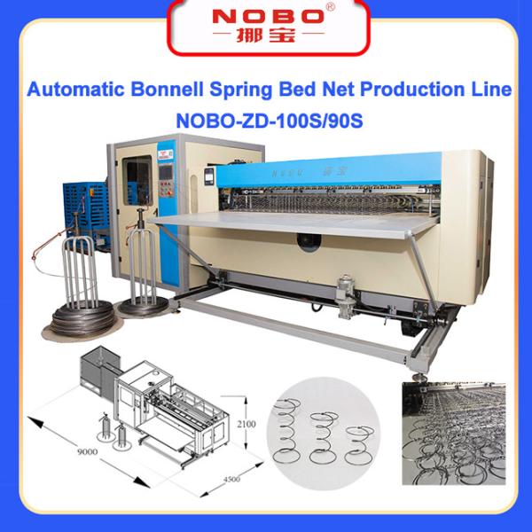Automatic Mattress Bonnell Spring Machine Capacity 60 - 90 Sheets / 8 H