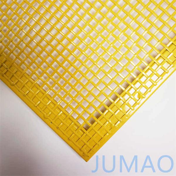 Decorative Yellow Wire Mesh Room Divider Grille SS201 ODM