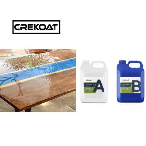 Multipurpose Liquid Glass Epoxy Resin Sanded Live Edge River Table Epoxy Resin