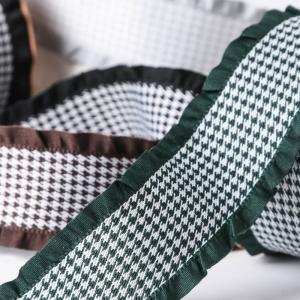 Lotus Leaf Edge Thousand Bird Grid Woven Ribbon The Perfect Addition to Your DIY