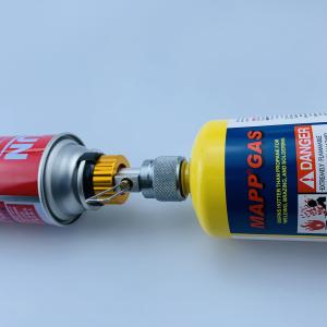 The Brass Adapter for Gas Burner and Butane Cylinder Tank Camping Stove Propane