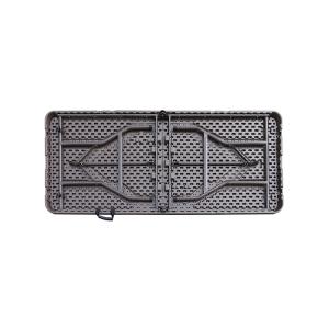 Durable Plastic Rectangular Folding Table , PE Rattan Foldable Dining Table