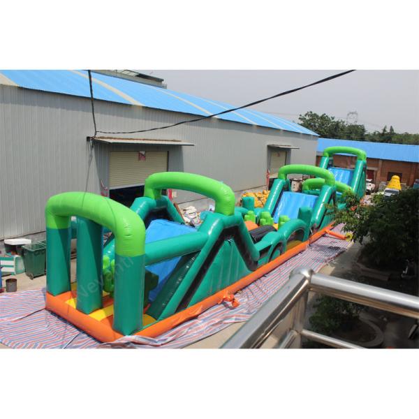 Customized Color Inflatable Obstacle Course White Bounce House Game for Unisex