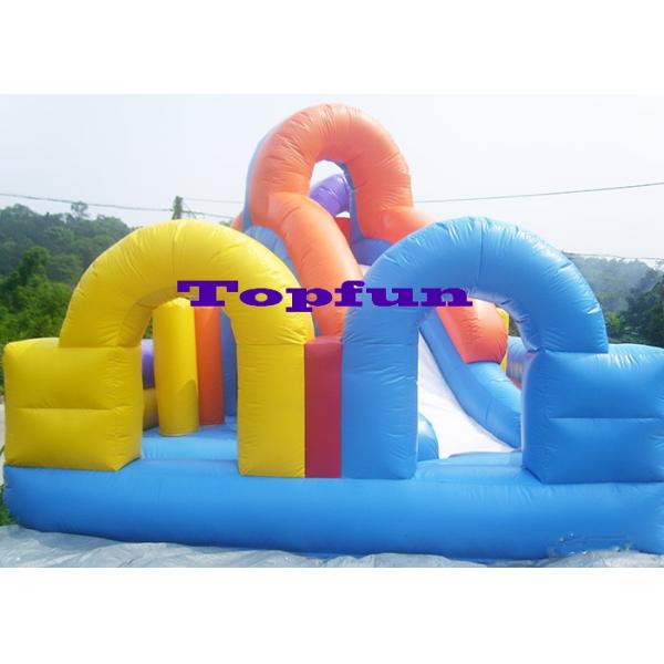 Slide Combi Bouncy Castle For Amusement Park with CE , EN14960 , SGS Certificate