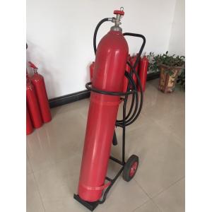 Portable Co2 Fire Extinguisher , 10kg Trolley Type Fire Extinguisher For