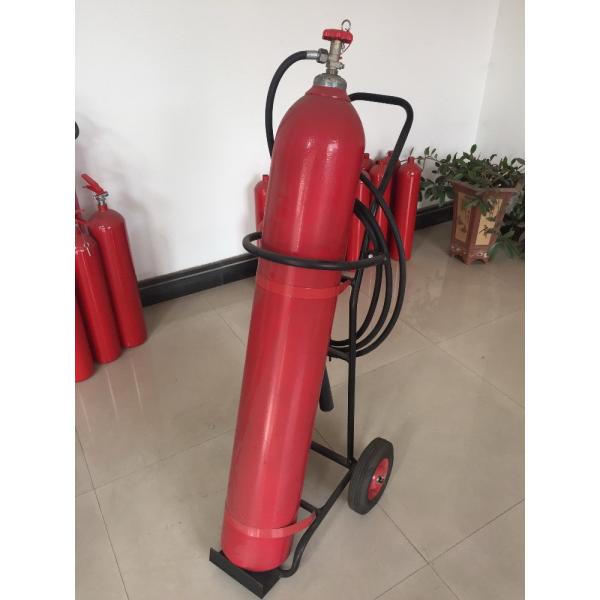 Portable Co2 Fire Extinguisher , 10kg Trolley Type Fire Extinguisher For