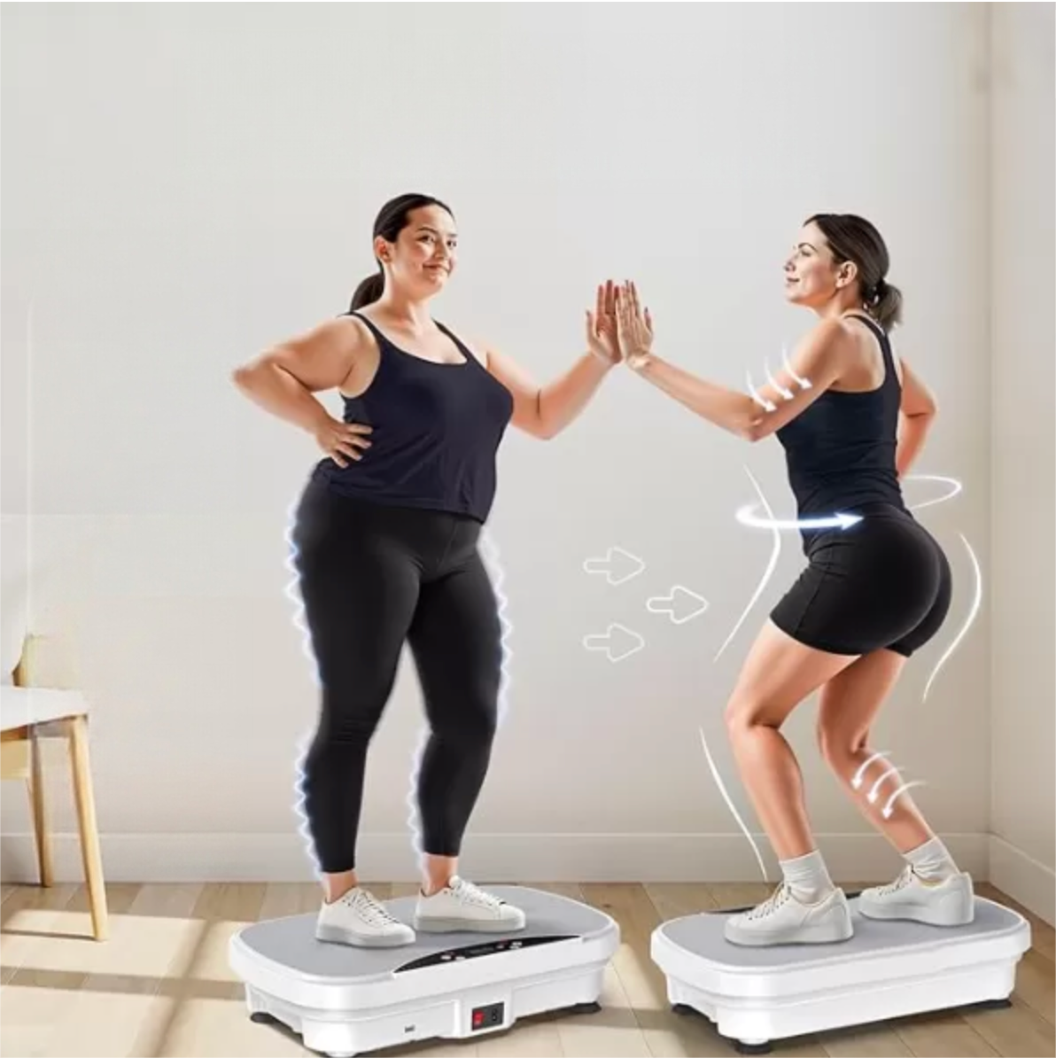 Multi-Color LED Vibration Plate side view