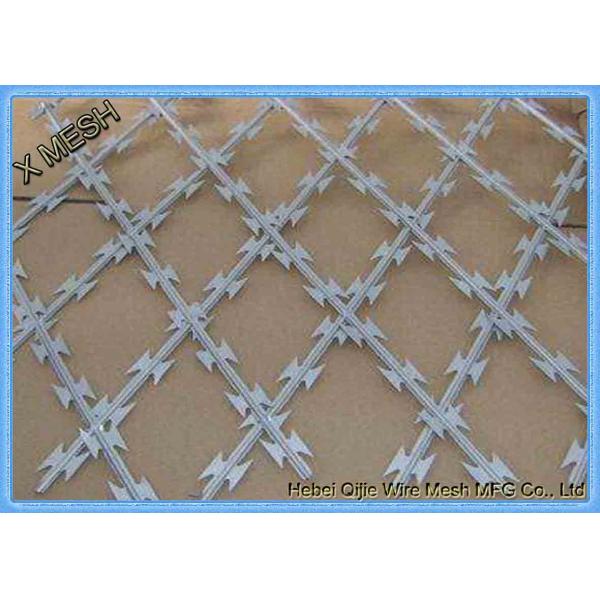 Electric Galvanized Cross Type Galvanized Barbed Wire For Prison Fence
