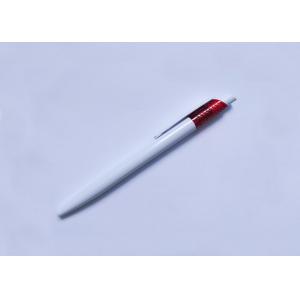 White Color Plastic Ball Pen with customized printing Logo for promotion