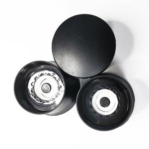 Round Glass Spice Black 2 In 1 148.9g 100ml Pepper Salt Mill