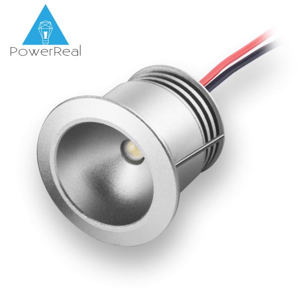 Mini LED downlight1W,95LM,AC90-260V,DC12V,IP65,80Ra,color temperature :3000K