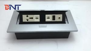 Wholesale table top socket popup box/ desktop socket round connector with multiple wires from china suppliers