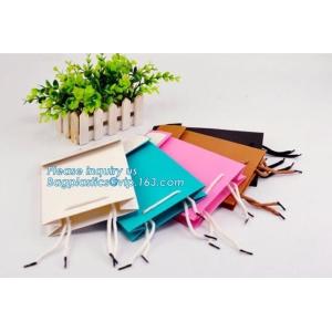 latest style high grade printe paper carrier packaging bag with customized logo