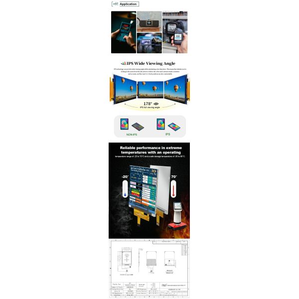 Polcd 2.8" 240*320 Resolution TFT Display 2.8 inch IPS Panel LCD Module from Full-Auto Production Line