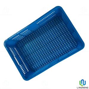 Durable Agricultural Plastic Fruit And Vegetable Crates Customized Logo