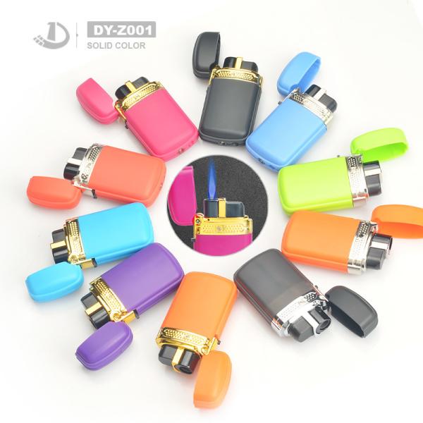 2022 Newest Style Flip Turbo Windproof Refillable Gas Lighter with Chinese