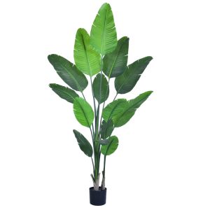 Wholesale Wholesale 180cm (5.9ft) Artificial House Plants Indoor Bird of Paradise Tree - Model K | Haihong Factory Direct | Large Faux Plants for Home Decor | from china suppliers