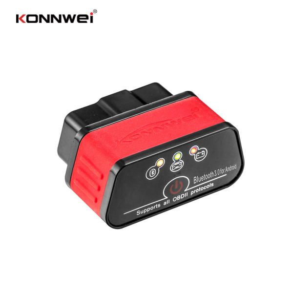 Quality Easy Use Konnwei Car Diagnostic Scanner Ob2 Bluetooth Scan Tool Engine Fault Light Check Clear for sale