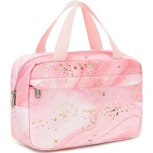 China Makeup Bag for Women Girls Travel Cosmetic Tote Large Make Up Organizer Toiletry Bags Waterproof Zipper Pouch Purse on sale