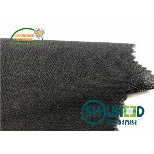 Black PA Coated Woven Interlining Twill Woven Stretch Interfacing