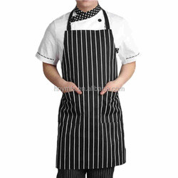 manufacture process and custom polycotton water proof apron with pocket and
