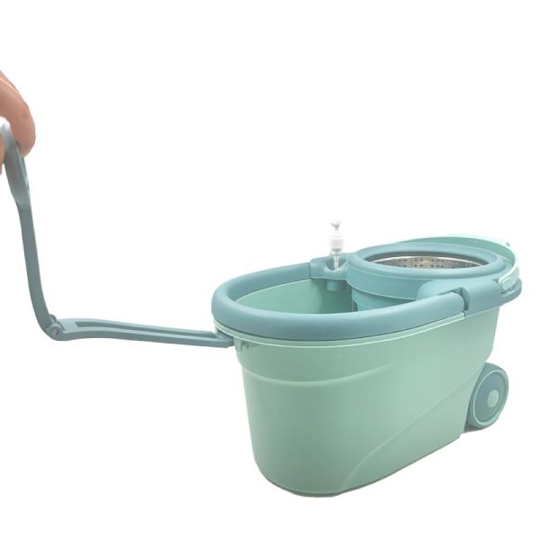 360 Degree Rotating Microfiber Spinning Mop and Bucket Set for Adjustable Cleaning