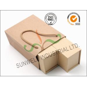 Custom Luxury Kraft Paper Box With Special Bags 3pcs Sets For Tea Packing