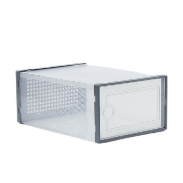 Customized Eco Friendly Transparent Shoe Box with Wax Coating and Blank Finishing