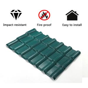 Fireproof ASA Synthetic Resin Roof Tile 1050mm Width 5-Year Warranty