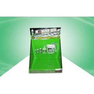 Green Recyclable Cardboard Countertop Displays For Car Accessories