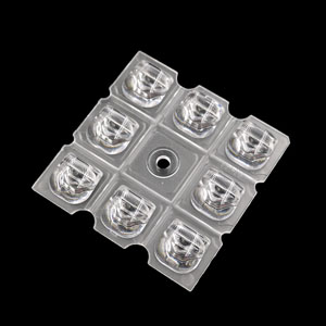 Muti Angle Street Light 8Pcs 5050 SMD LED Lens Optical PC Material
